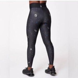 Ultracor Women's Black Soulcycle Astrology Horoscope Leggings Size XS